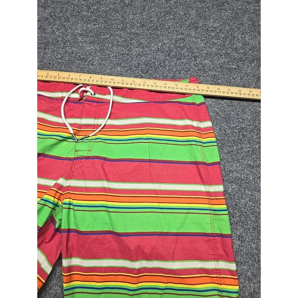 Polo Ralph Lauren Board Shorts Mens 36 Swimming Swim Athletic Surfing Striped